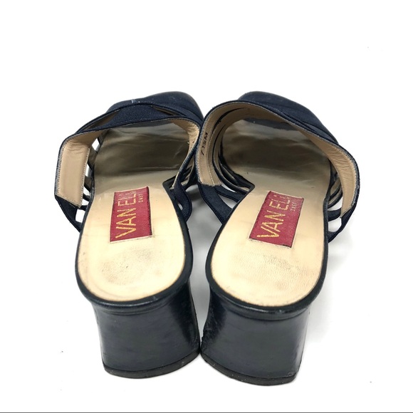 VAN ELI blue fabric slides - Picture 5 of 7